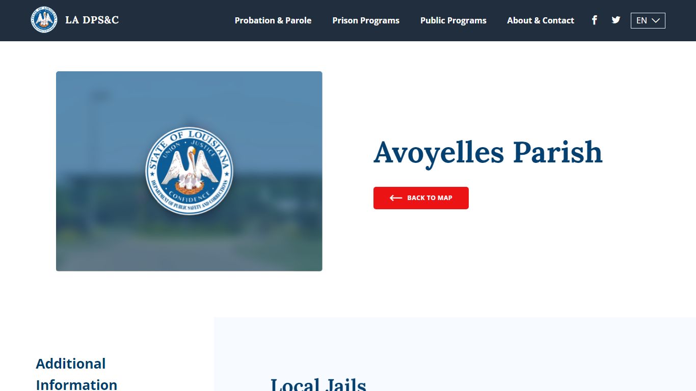 Avoyelles Parish - Louisiana Department of Public Safety & Corrections